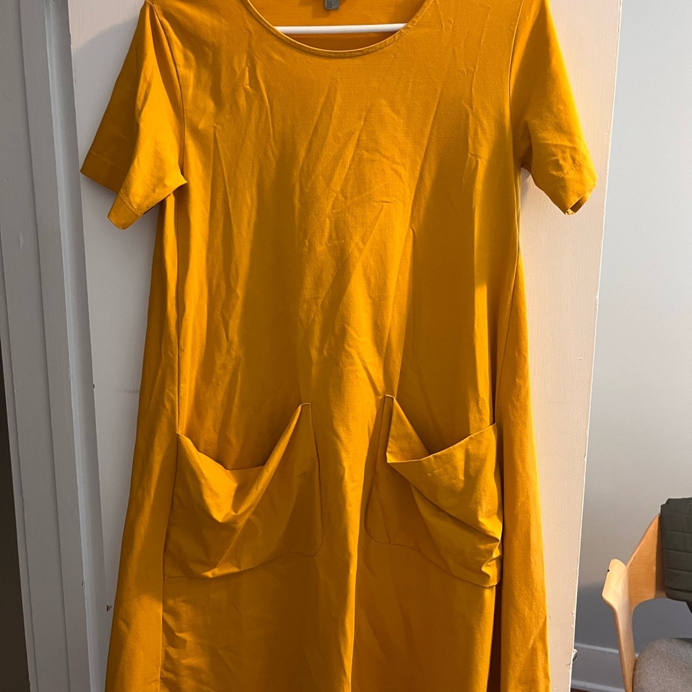COS Yellow Midi Dress